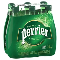 Perrier Sparkling Carbonated Water – 6x500 mL Plastic Bottle, 6 x 500mL Bottles