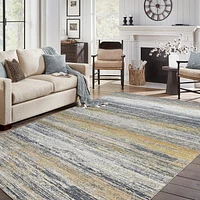 Rug Branch Emir Collection Tapis abstrait hydrofuge moderne