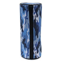 Pen+Gear Blue Camouflage Design Barrel Pencil Pouch