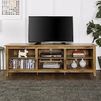 Manor Park Console pour téléviseur et rangement médias en bois de 177,8 cm (70 po) - Plusieurs couleurs possible