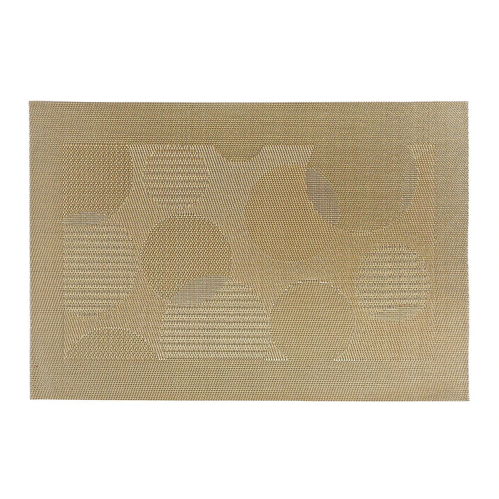 Placelet En Vinyle (Bulles) (Or) - Ensemble De 12