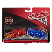 Disney/Pixar Les Bagnoles 3 - Coffret de 2 véhicules en métal moulé sous pression - Smokey Jeune et Hudson Hornet Piste de Terre