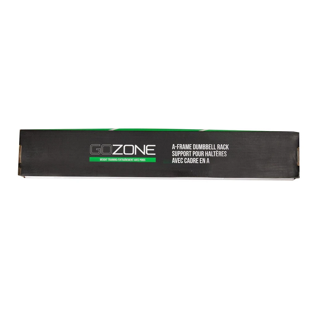 GoZone A Frame Dumbbell Rack – Black, Holds 5 pairs of dumbbells