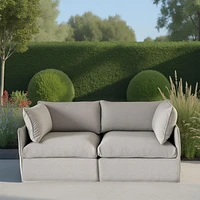 Ensemble de canapés modulaires de patio Patioflare Flexifome, gris