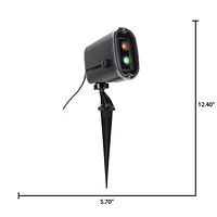 Lightshow Projection Plus-EyeScreams+Static-Creepy JOL avec yeux clignotants (Orange/Vert)