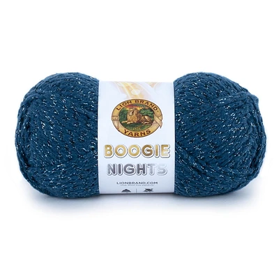 Lion Brand Yarn 509-101 Boogie Nights Royal Flush Fil métallique super doux