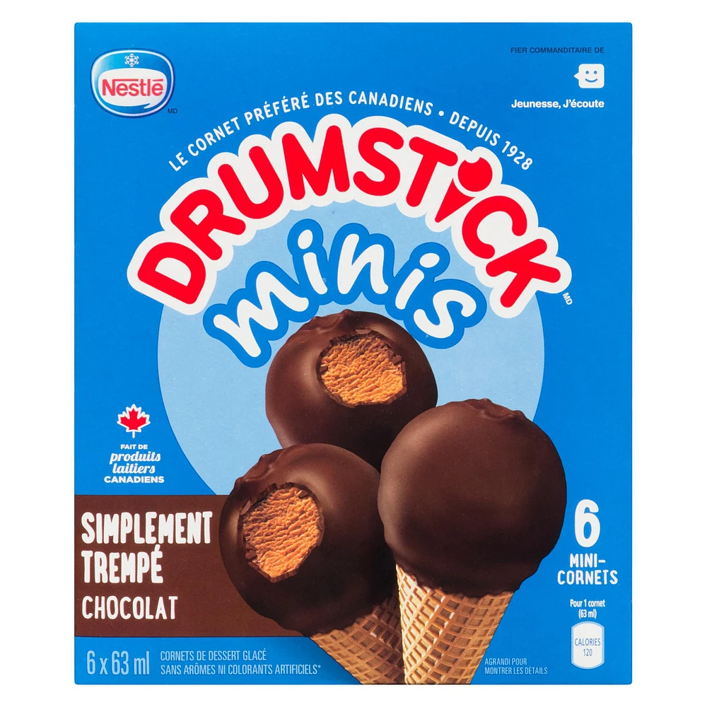 NESTLÉ® DRUMSTICK® Minis Simply Dipped Chocolate 6-Pack