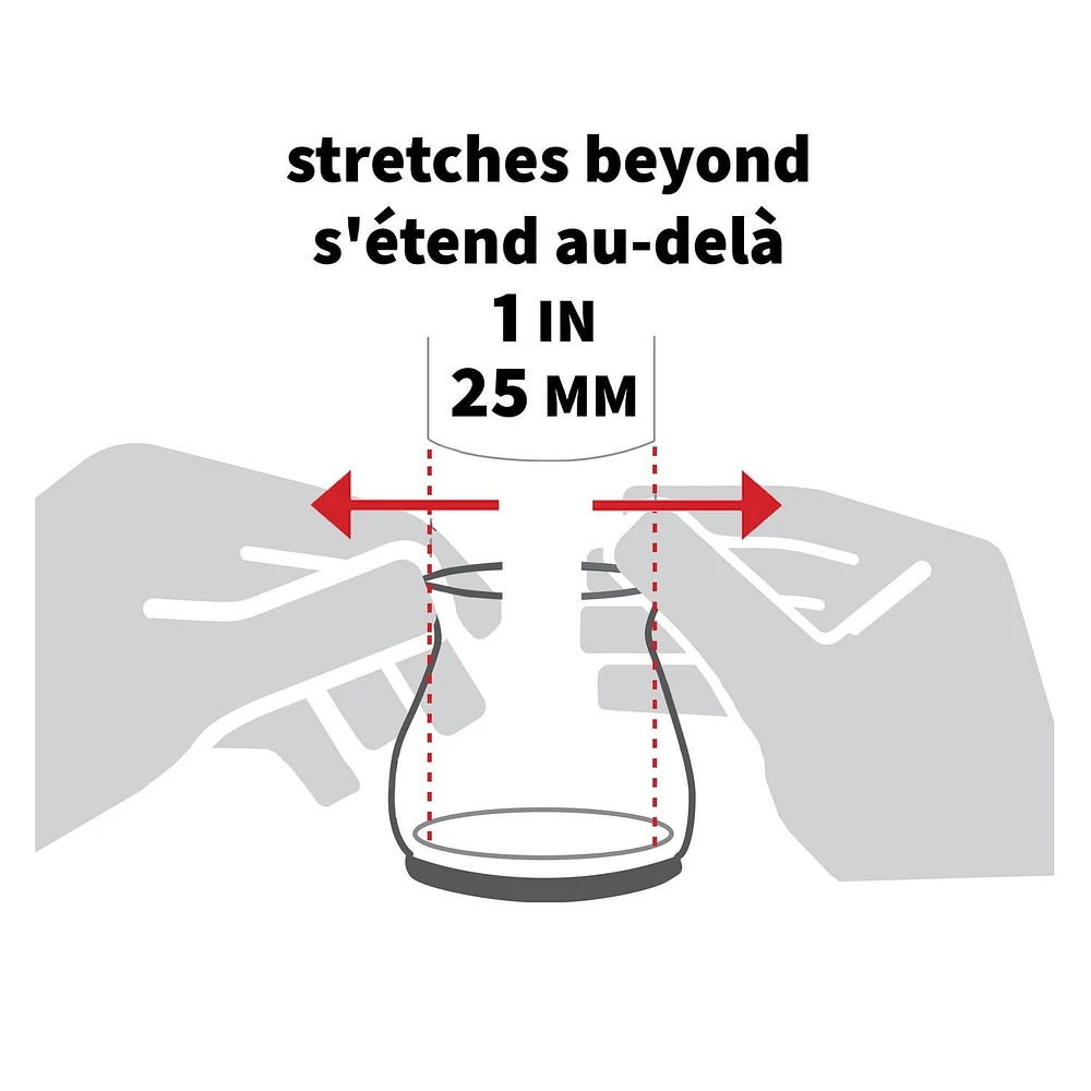 Super Sliders avec gorilla glue bouts de pattes en feutre transparent 8pc Embouts de jambes avec feutre