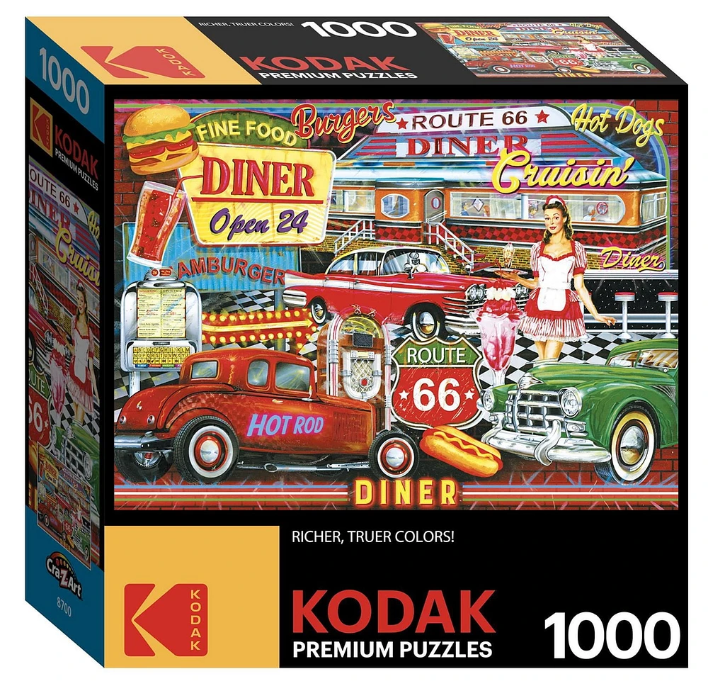 Puzzle Kodak 1000pc - Diner des années 50 par Edward Wargo