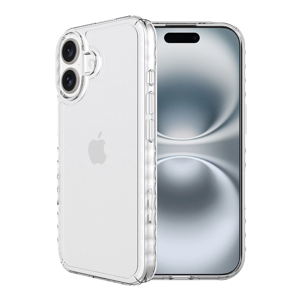 Étui protecteur en gel pour téléphone iPhone 16 de onn., prises latérales renforcées Protection contre chutes 1,8 m