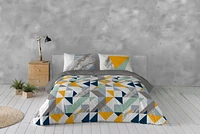 Gouchee Home Tekan Geometric Print Cotton Duvet Cover Set