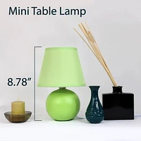 Simples Conceptions Mini lampe de table à globe en céramique
