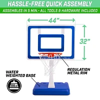 GoSports - Ballon de basket Splash Hoop ELITE - Bleu