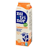 1L lactose free cream 10% Nutrinor