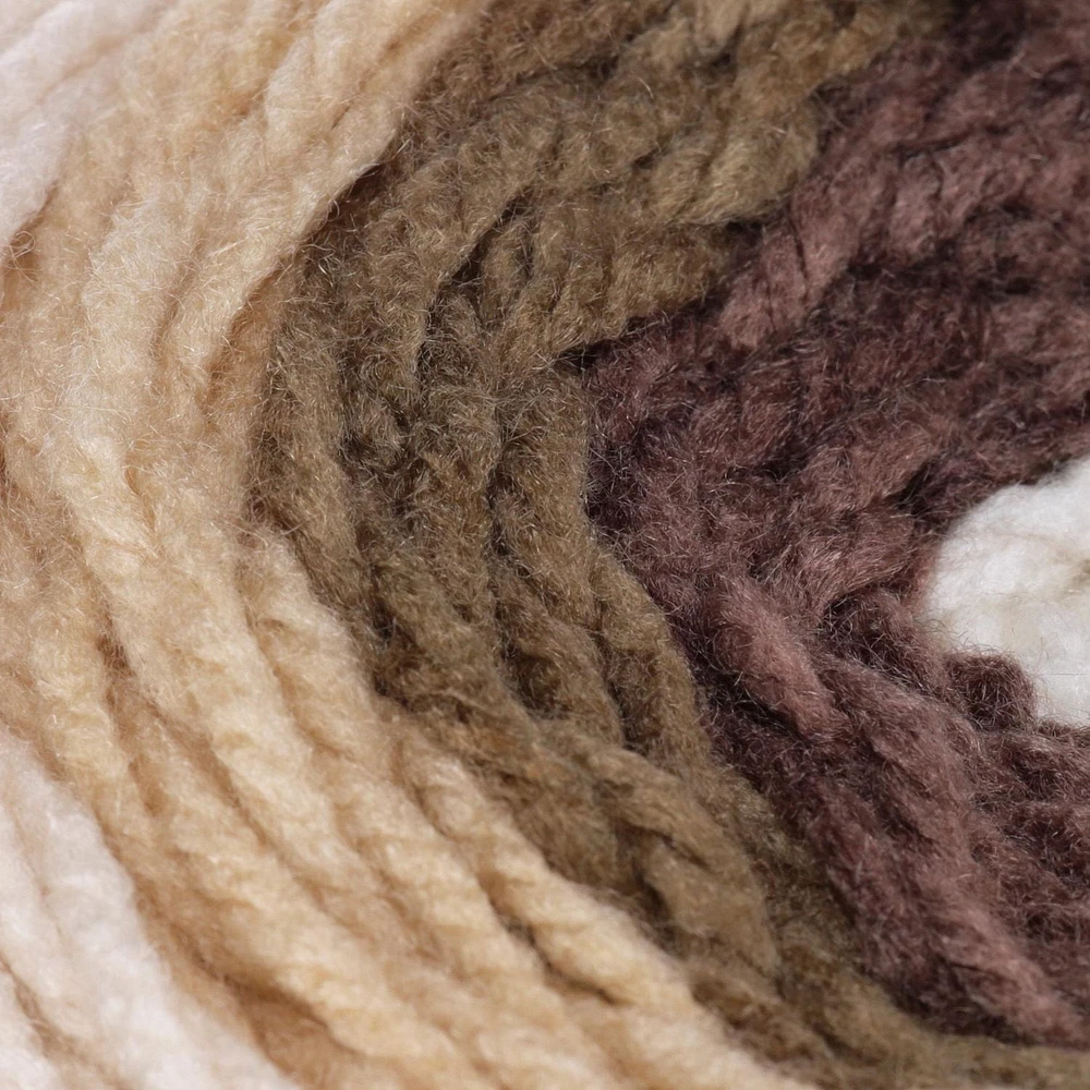 Bernat® Pop!™ Yarn, Acrylic #4 Medium, 5oz/140g, 280 Yards Unique self-striping yarn