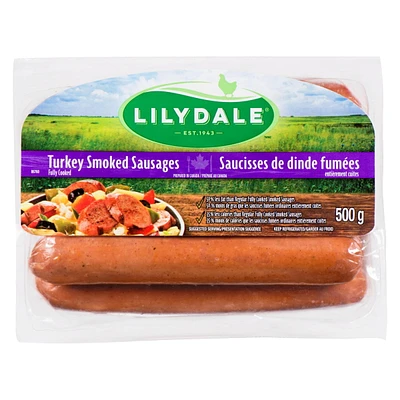 Saucisses de dinde fumées