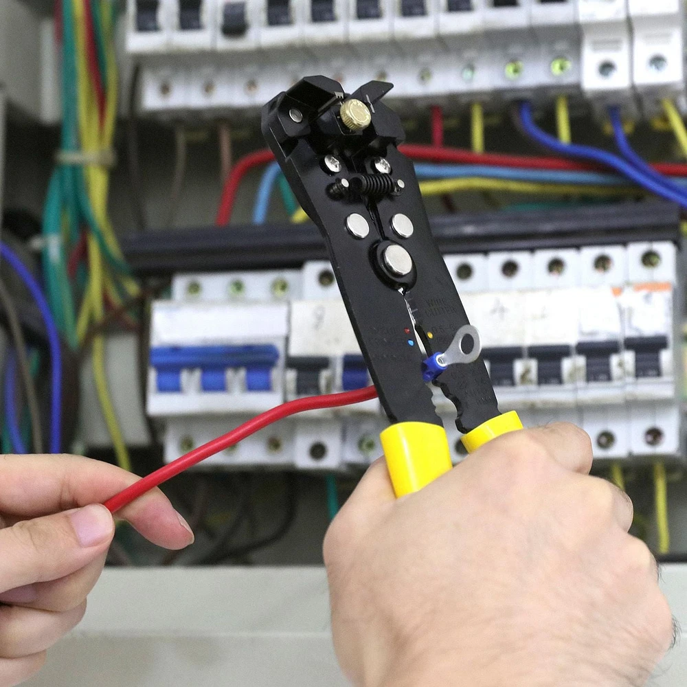 WorkPro Pince à dénuder et pince à sertir à réglage automatique Multi-fonction
