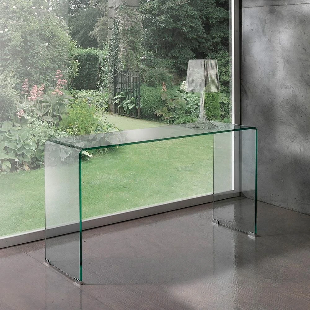 TABLE CONSOLE MOYENNE EN VERRE DE LA COLLECTION HEAVENLY