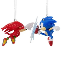 Hallmark Christmas Ornaments (Sonic the Hedgehog Sonic vs. Knuckles), Set of 2