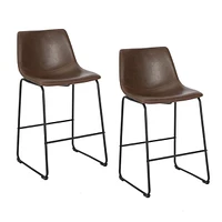 Heavenly Collection Brown Counter Stool