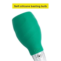 Ensemble de poire à jus pour dinde avec brosse de nettoyage, poire en silicone, vert