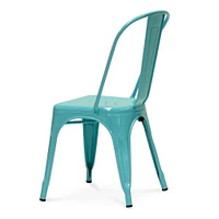 Chaise de salle à manger Tolix Roch en métal, ensemble de 4 chaises en métal