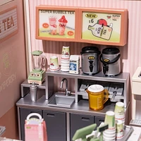 Kit de Maison Miniature DIY Super Creator Double Joy Bubble Tea Rolife DW006