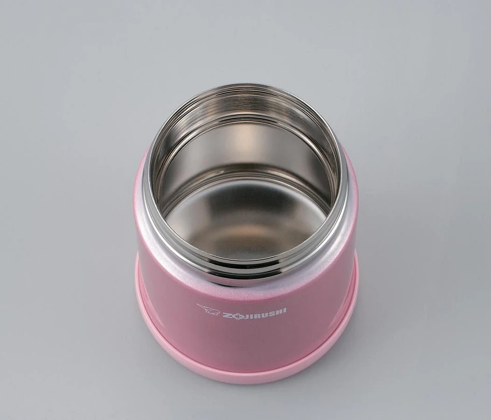 Zojirushi Vacuum Insulated Stainless Steel 12 Oz. Food Jar, Shiny Pink