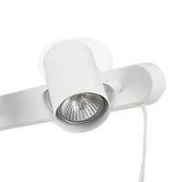 Dale 3-Light Matte White Plug-in Track Lighting