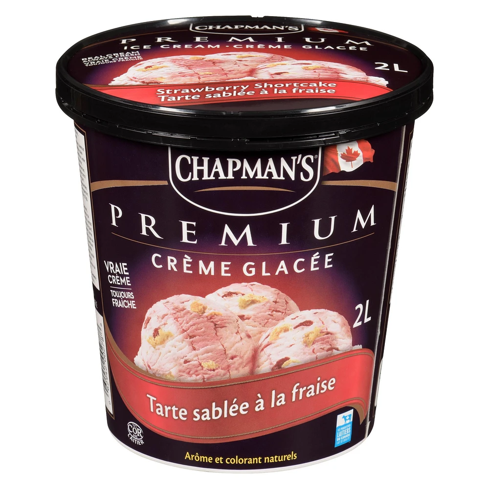 Chapman's Premium Strawberry Shortcake Ice Cream, 2L