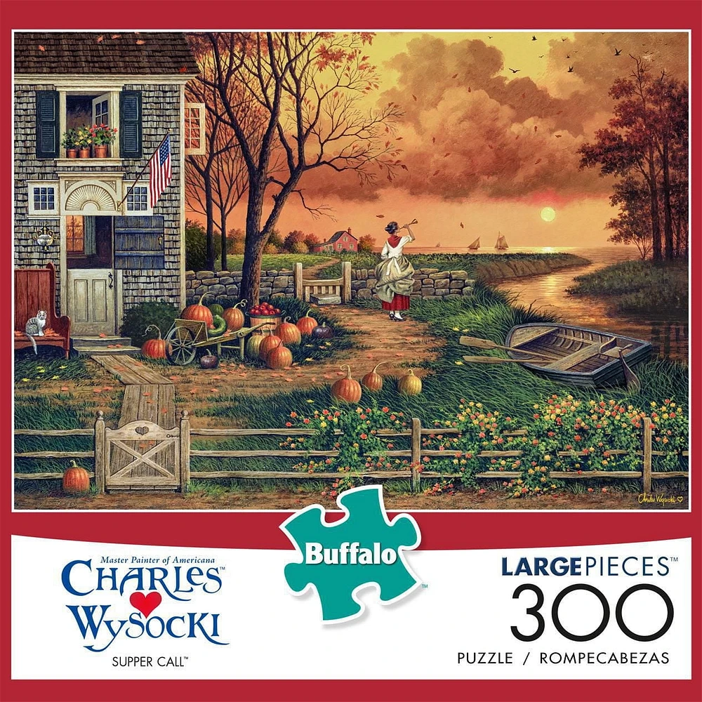 Buffalo Games - Le puzzle Charles Wysocki - Supper Call - en 300 pièces