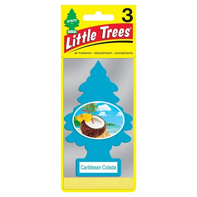 LITTLE TREES air freshener Caribbean Colada 3-Pack, LT Caribbean Colada 3-Pack