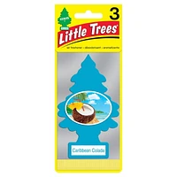 LITTLE TREES air freshener Caribbean Colada 3-Pack, LT Caribbean Colada 3-Pack