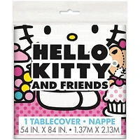 Nappe en plastique Hello Kitty, 84 po x 54 po 1 nappe mesure 54" x 84"