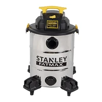 Stanley Fatmax 6HP 10 Gallon Stainless Steel Wet/Dry Vacuum