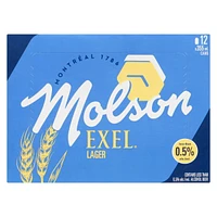 Molson Exel 0.5 % Non Alcohol Beer, Molson Exel Beer 12x355ml