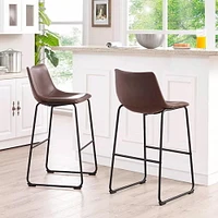 Heavenly Collection Brown Counter Stool