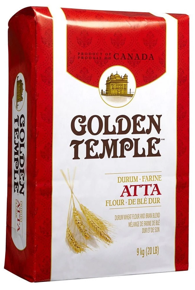 Golden Temple farine atta de blé dur 9kg 9,07 kg