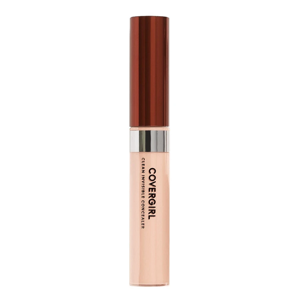 COVERGIRL Clean Invisible Concealer, Sponge-tip wand, creamy lightweight formula, natural finish, dermatologically tested, 100% Cruelty-Free