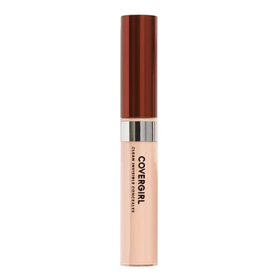 COVERGIRL Clean Invisible Concealer, Sponge-tip wand, creamy lightweight formula, natural finish, dermatologically tested, 100% Cruelty-Free