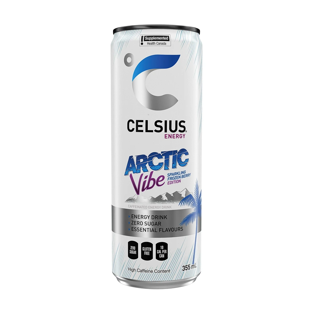 Celsius Arctic Vibe Boisson Énergétique 355 mL, Canette Celsius Arctic Vibe Boisson Énergétique 355 mL, Canette