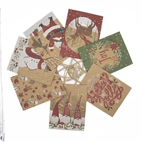 Holiday Time 7 paquets de petits sacs-cadeaux en papier Kraft