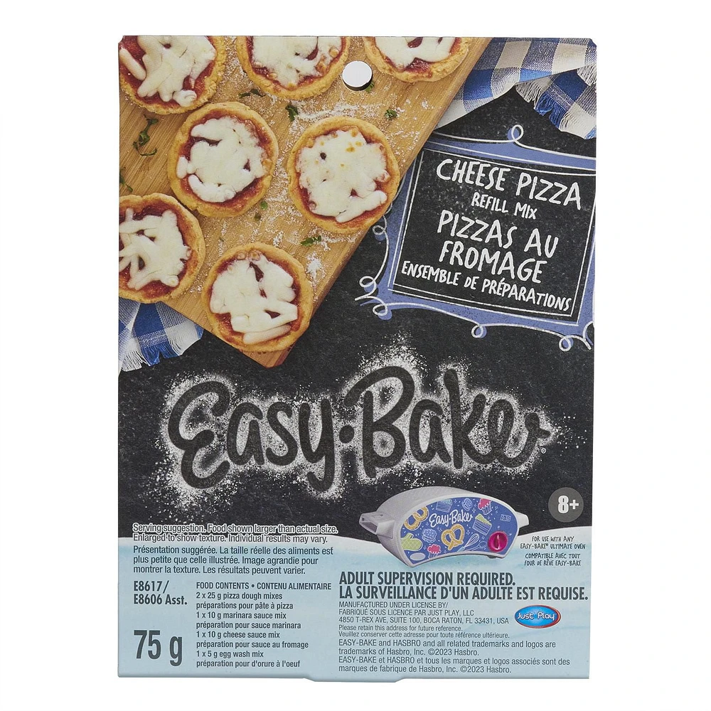 Recharge de mélange pour jouet Easy-Bake Ultimate Oven, recharge de mélange pour pizza au fromage