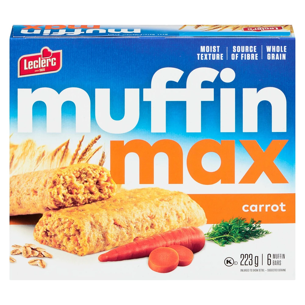 Muffin Max Carrot Muffin Bars, 223 g / 6 muffin bars