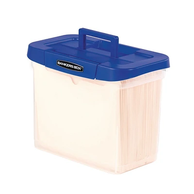 Bankers Box® Heavy Duty Portable File Box, Modular design, easy stackability