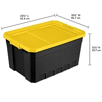 Sterilite Boîte Empilable 72L- Jaune