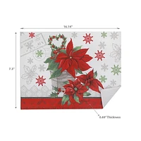 Tapis De Séchage En Microfibre Poinsettia
