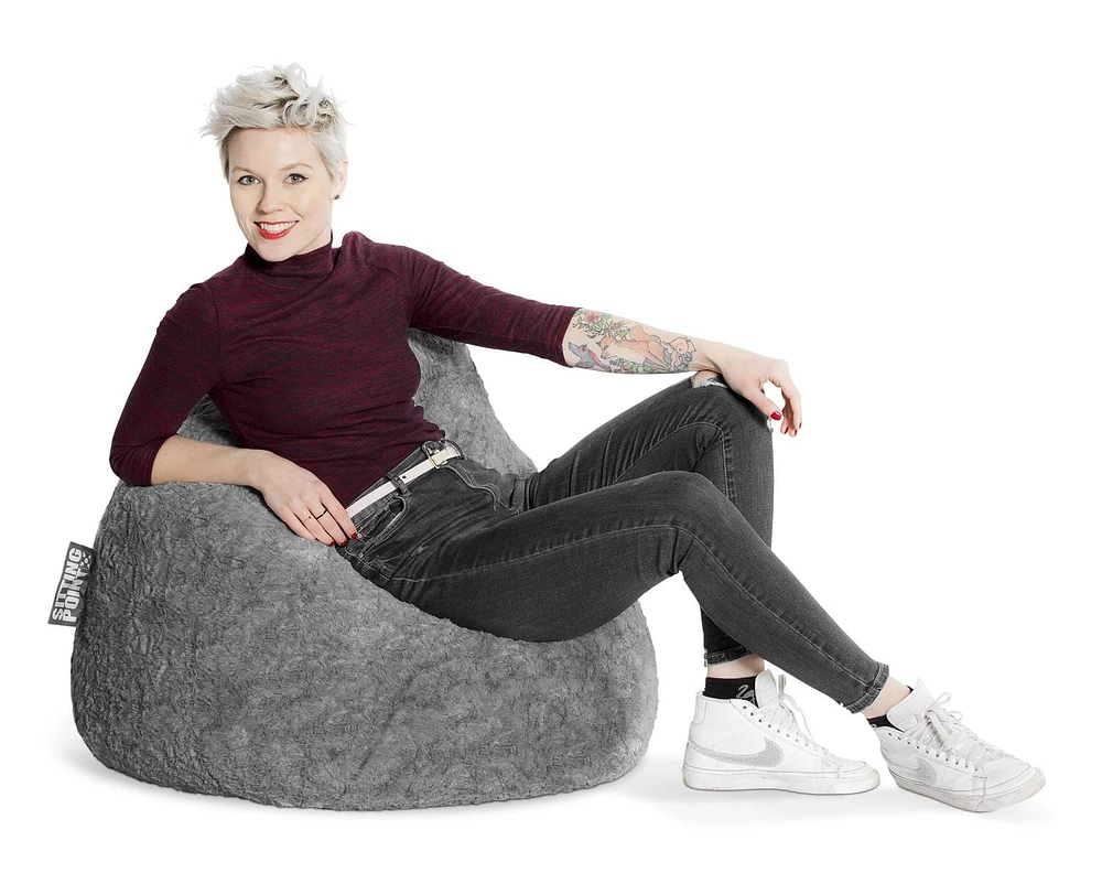 Fauteuil poire Fluffy de Sitting Point