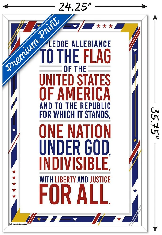 The United States Of America - Pledge Of Allegiance Wall Poster