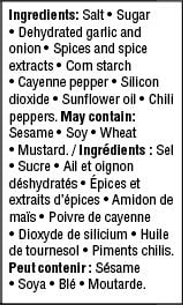 Sel assaisonné Great Value 540g